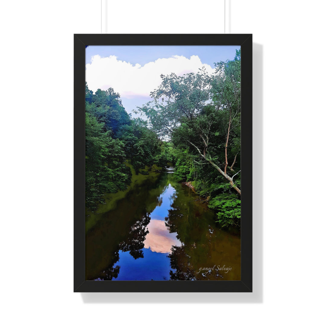 Heavenly Reflections Framed Vertical Poster