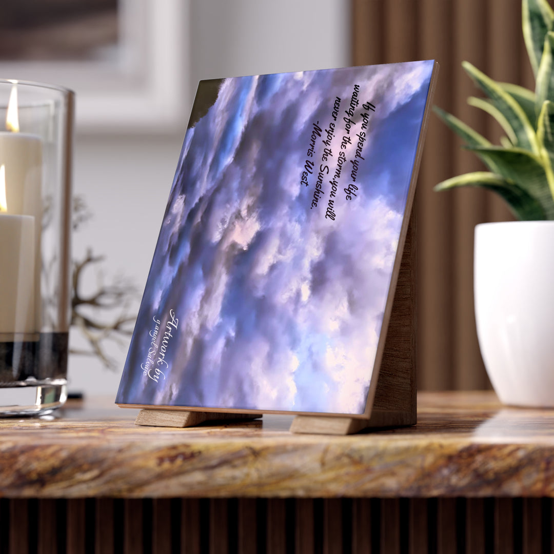 Don't Miss The Sunshine, Ceramic Photo Tile