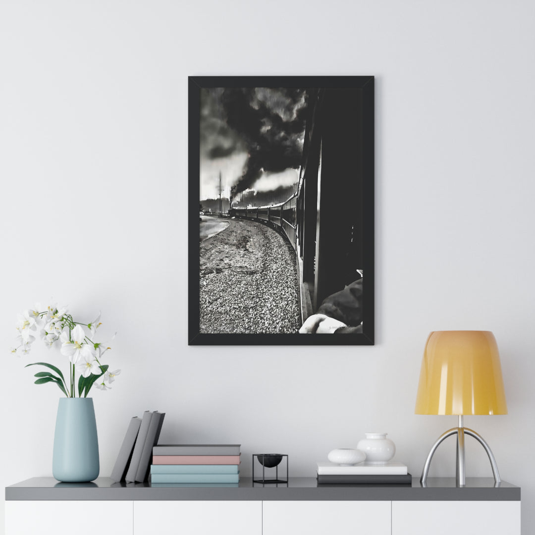TRAIN RIDES TO HEARTBREAK STATION Framed Vertical Poster