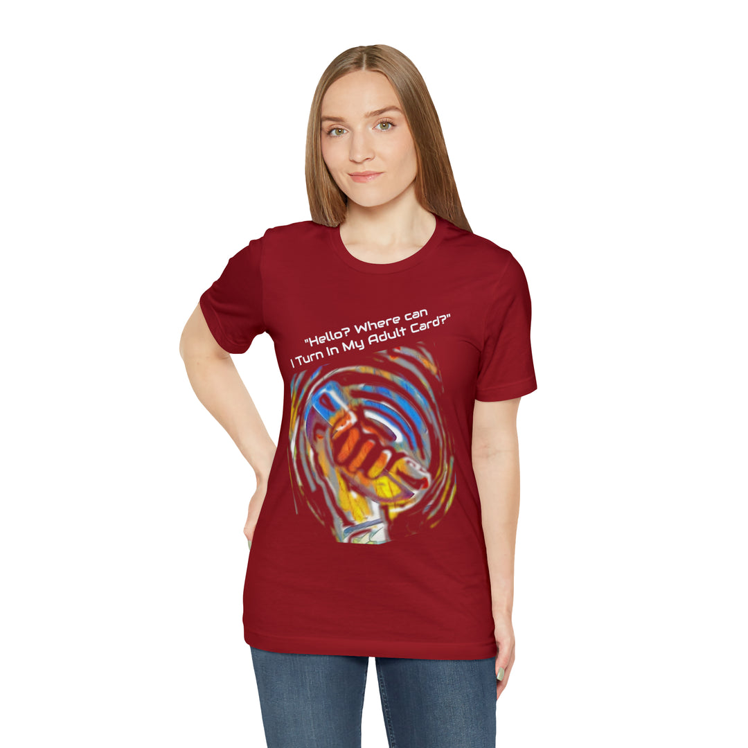 ADULT CARD Dad Jokes Unisex Jersey Short Sleeve Tee