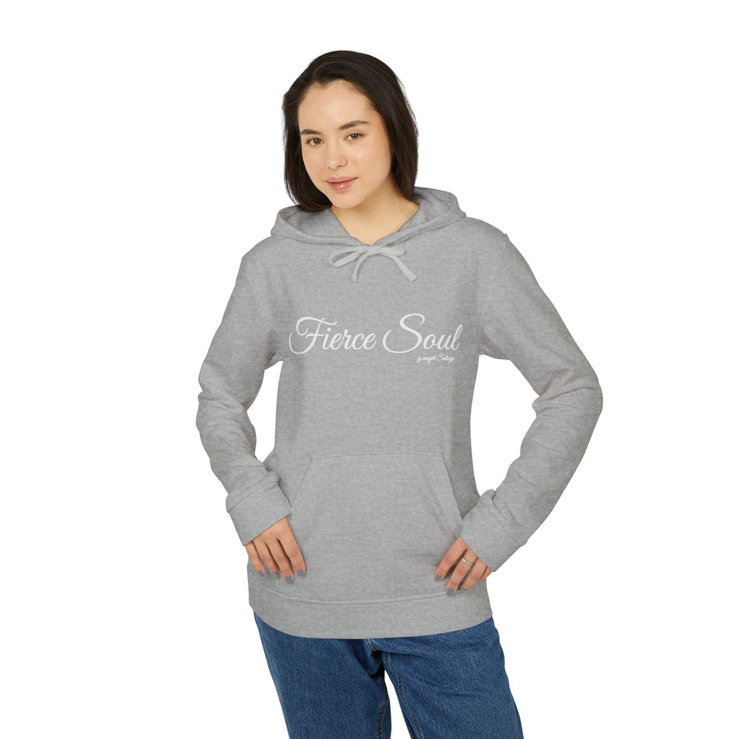 Fleece Hoodie - Fierce Soul Winged Stars and Stripes Skull