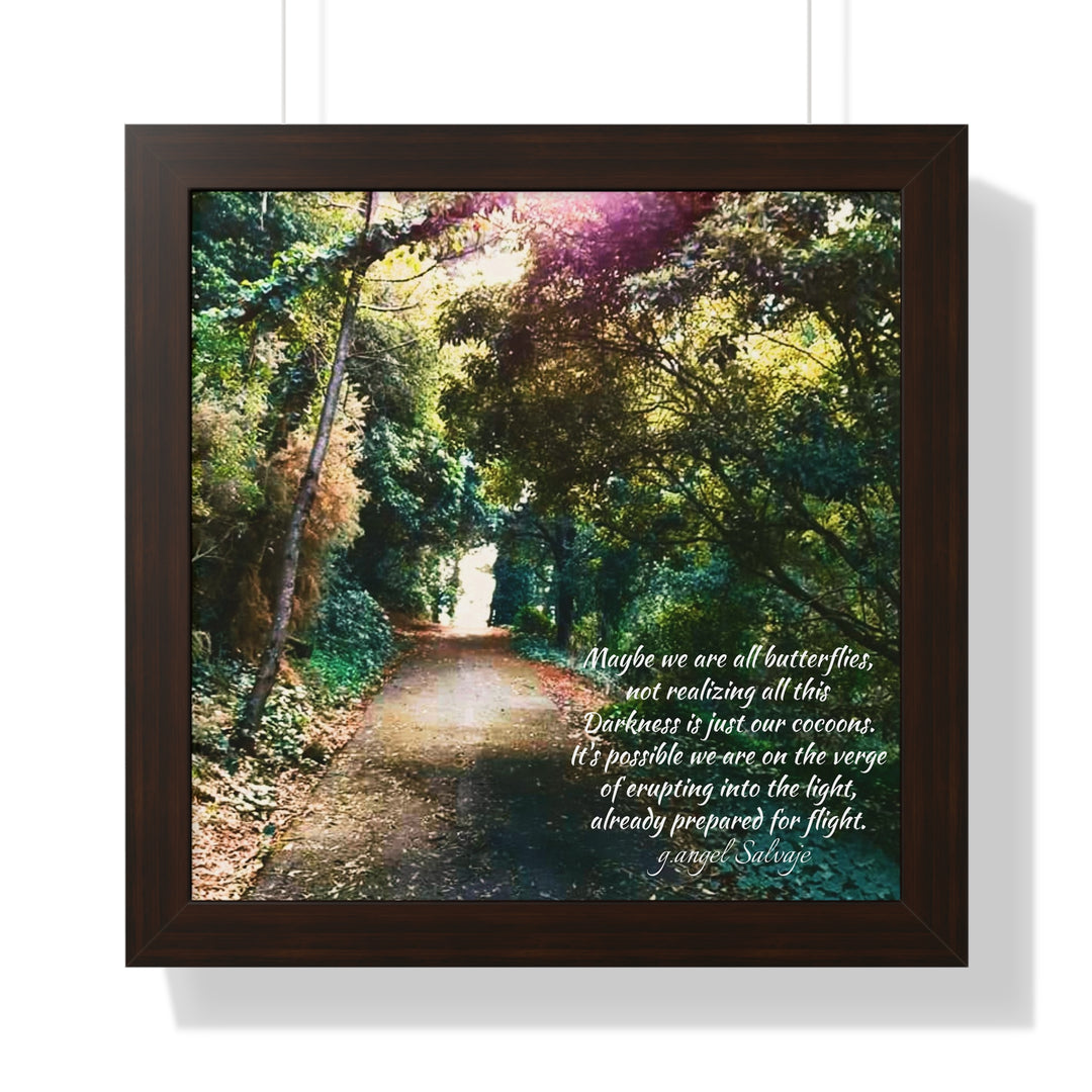 Maybe we are all Butterflies,FRAMED VERTICAL POSTER 1