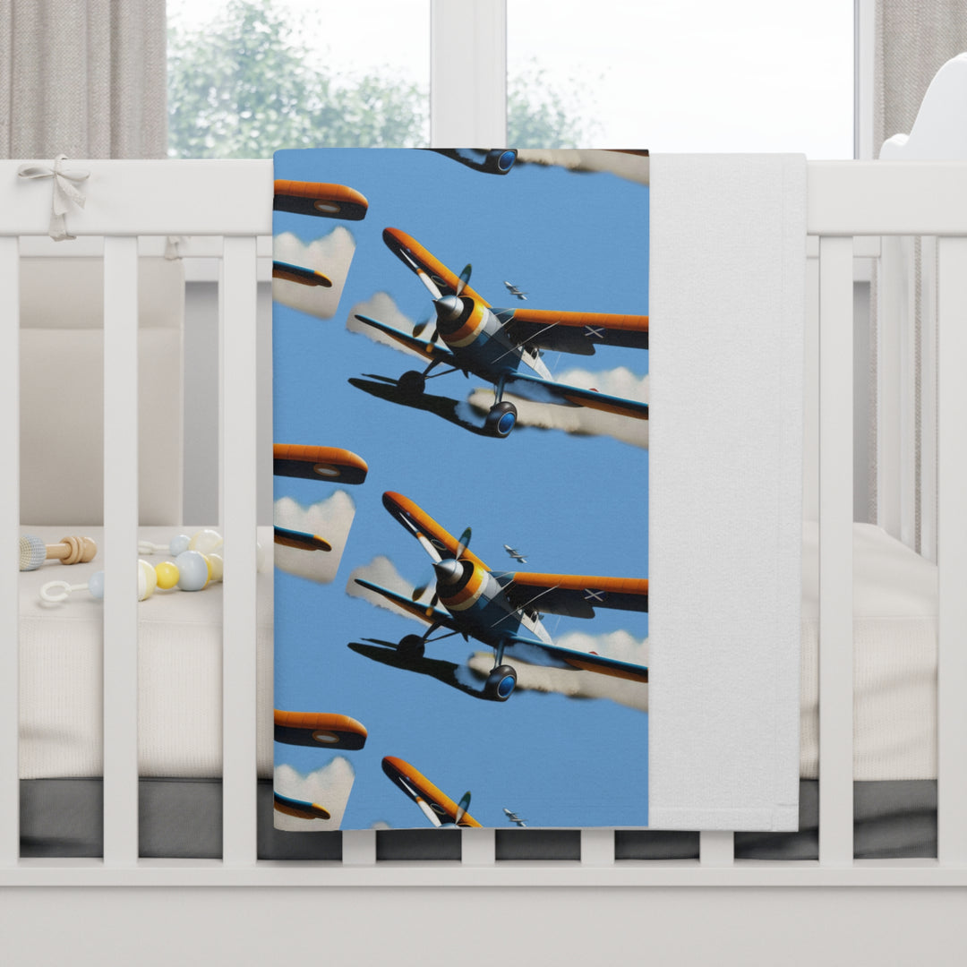 Airplanes Soft Fleece Baby Blanket