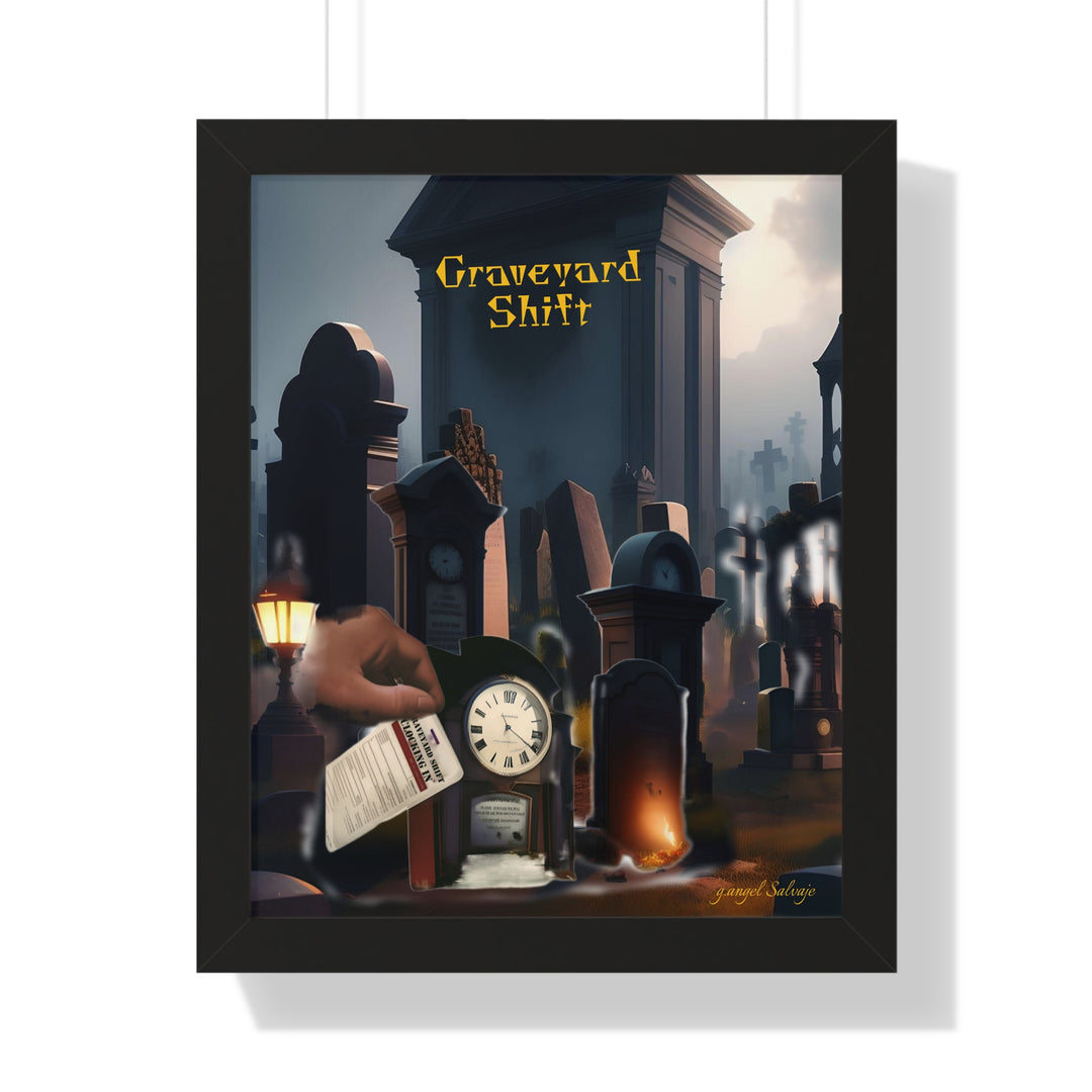Graveyard Shift Framed Vertical Poster