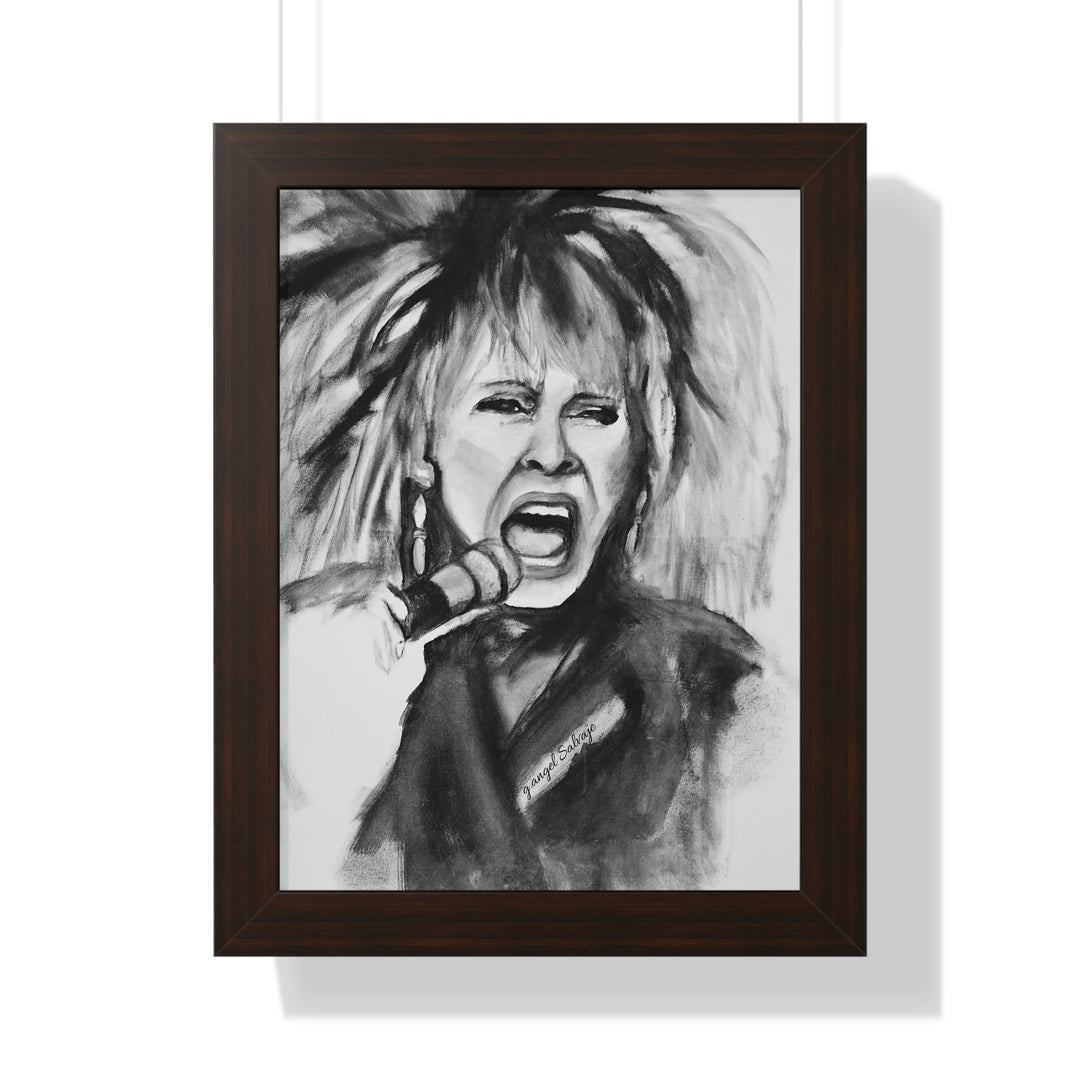 Tina Turner Framed Vertical Poster