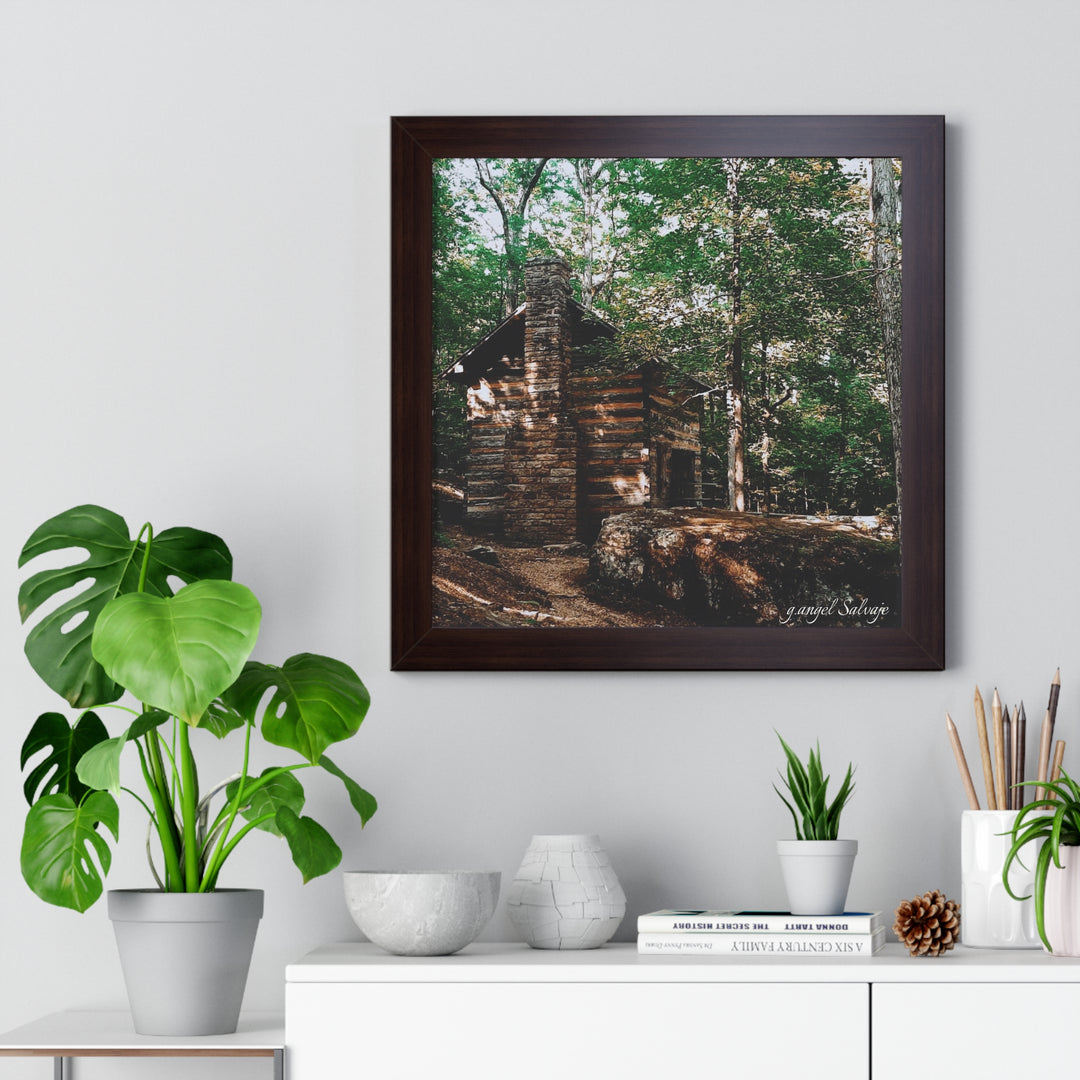 Just a Cabin in the Corner of Gloryland Framed Horizontal Poster
