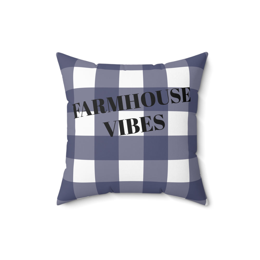 2 Farmhouse Vibes Faux Suede Square Pillow