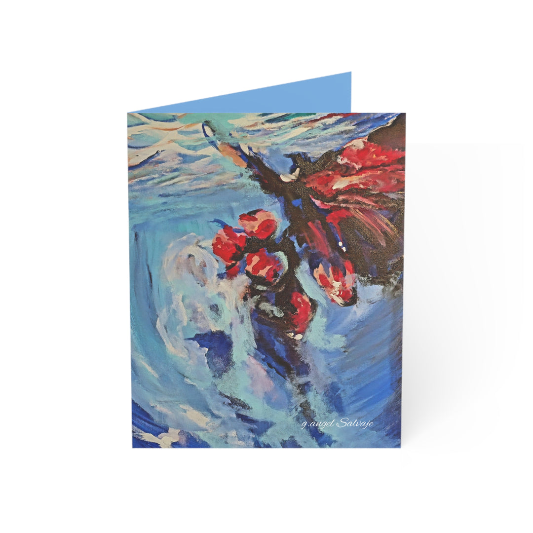 Greeting Cards Psalms 18:6 Diving Butterfly
