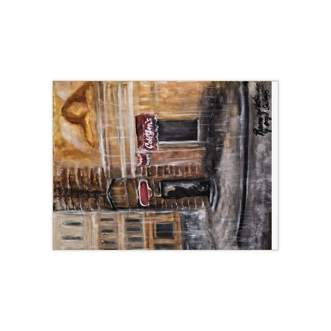 Ceramic Photo Tile - Tears of Intercession Rain-scape Design