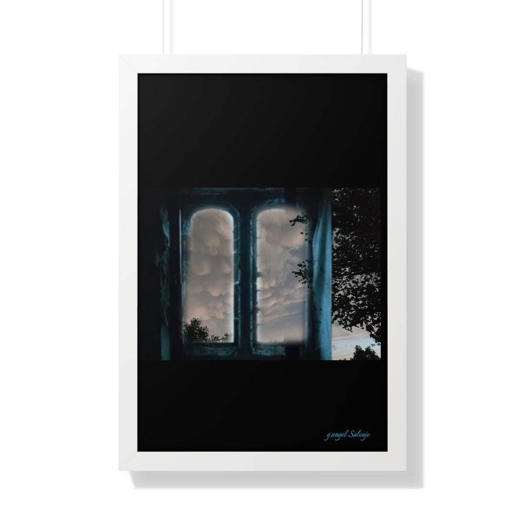 Walk into the Sky Framed Vertical Poster