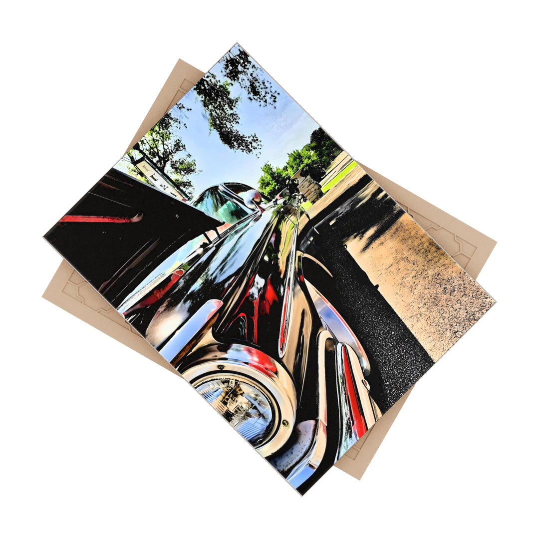 Vertical 1959 Bonneville front Ceramic Photo Tile