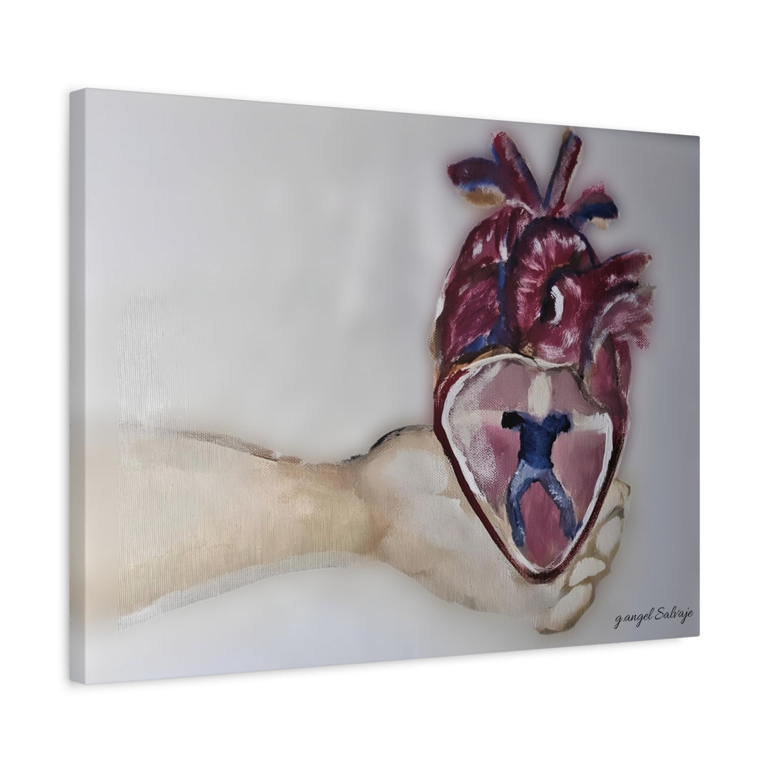 Canvas Print - Abiding Within:Extremely Whole Hearted Sleeves Painting by g angel Salvaje
