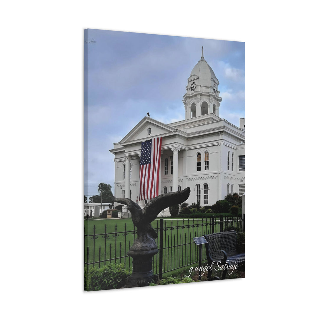 Colbert County Flag and Eagle Canvas Gallery Wraps