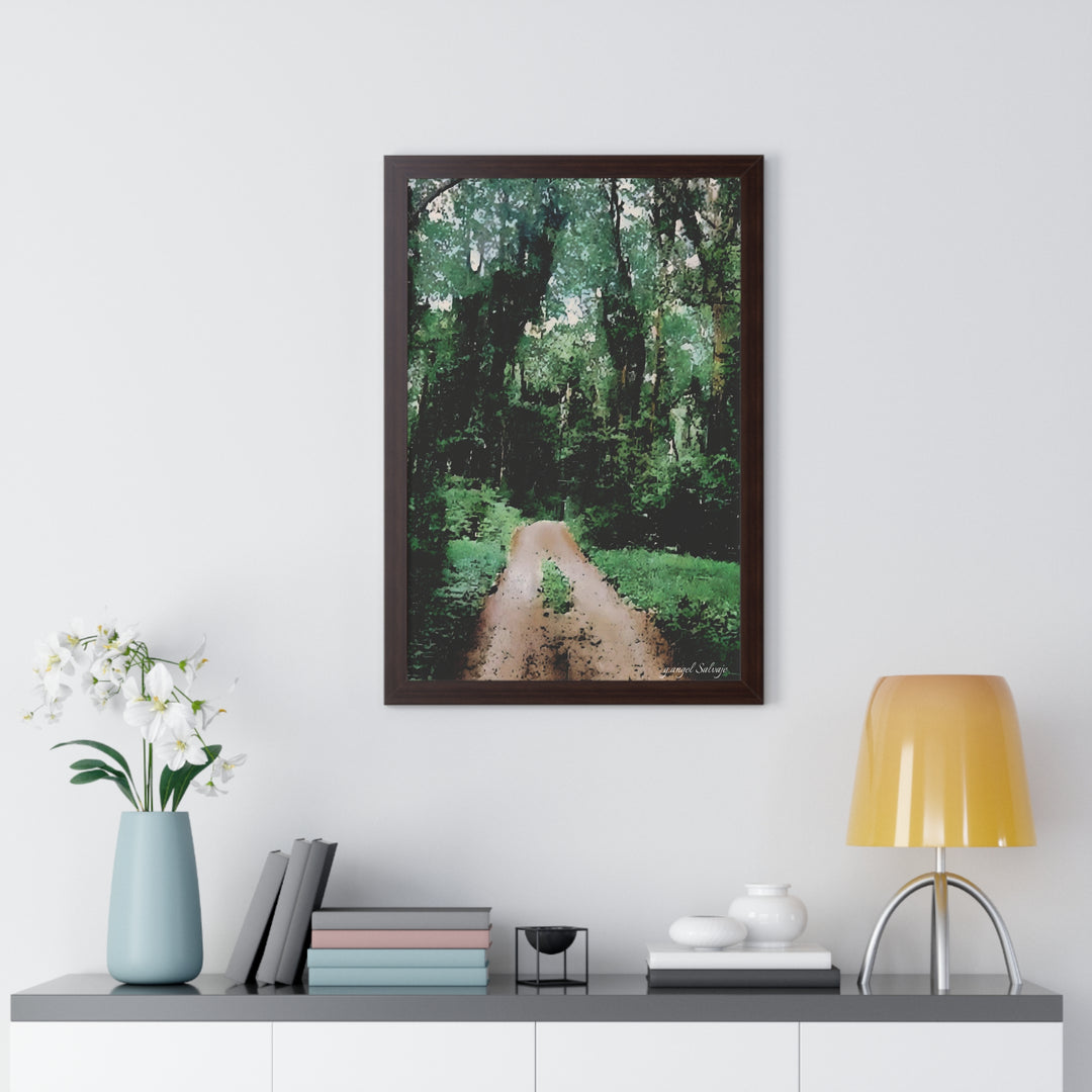 Life Viewed in Retrospect Framed Vertical Poster