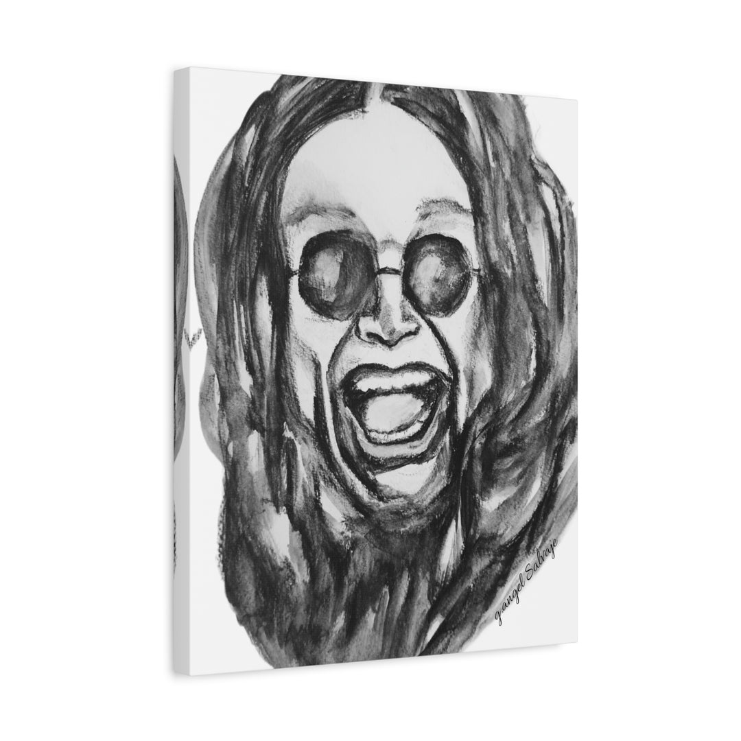 Canvas Print - Ozzy Osborne Painting by g angel Salvaje
