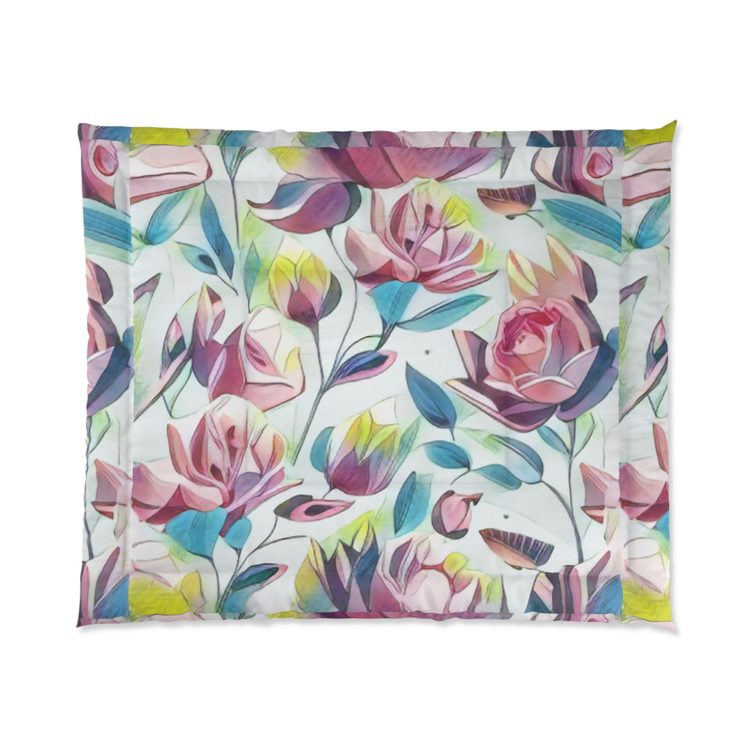 Colorful Roses Comforter