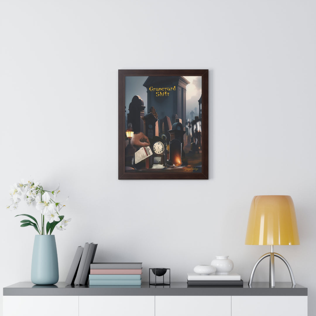 Graveyard Shift Framed Vertical Poster