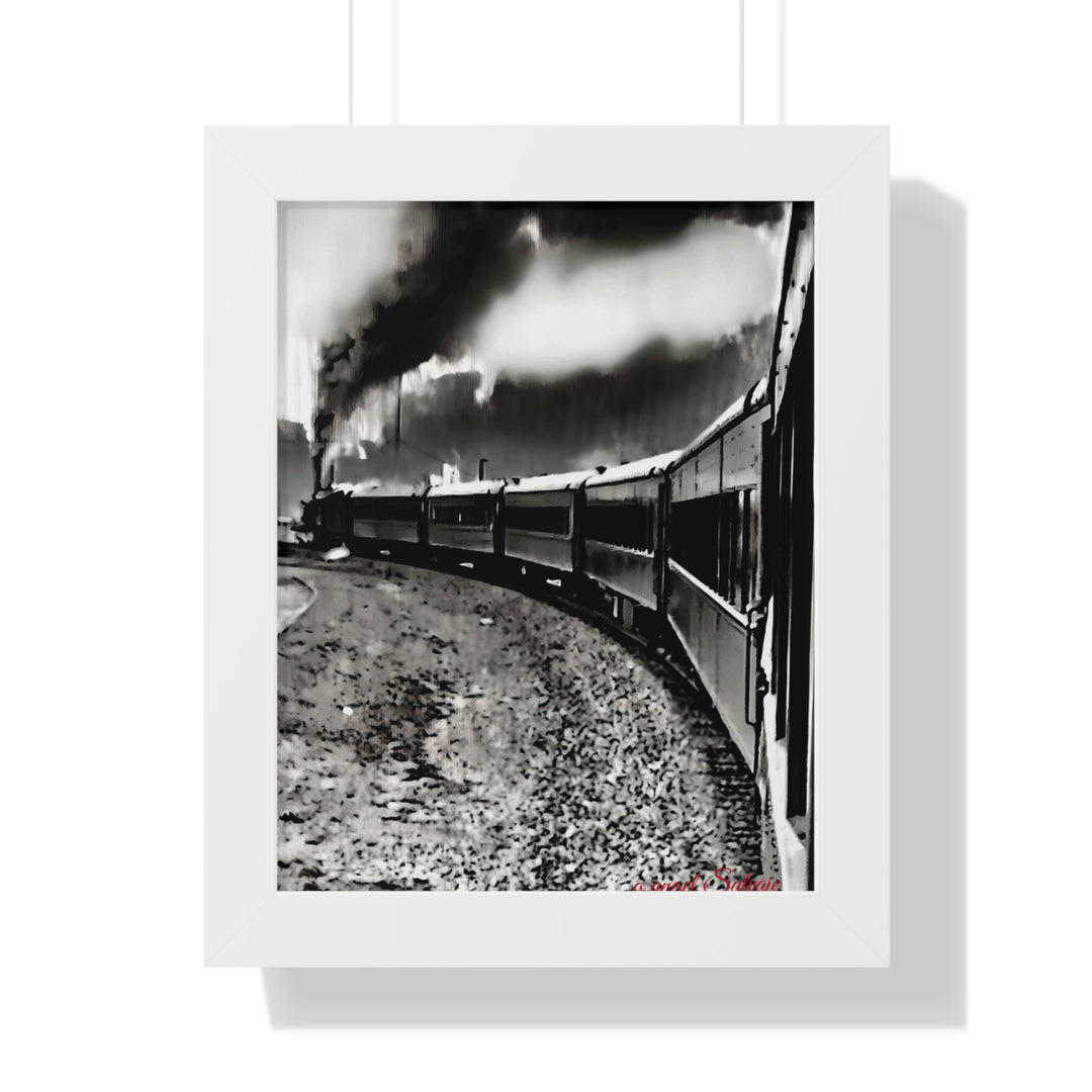 TRAIN RIDES TO HEARTBREAK STATION Framed Vertical Poster