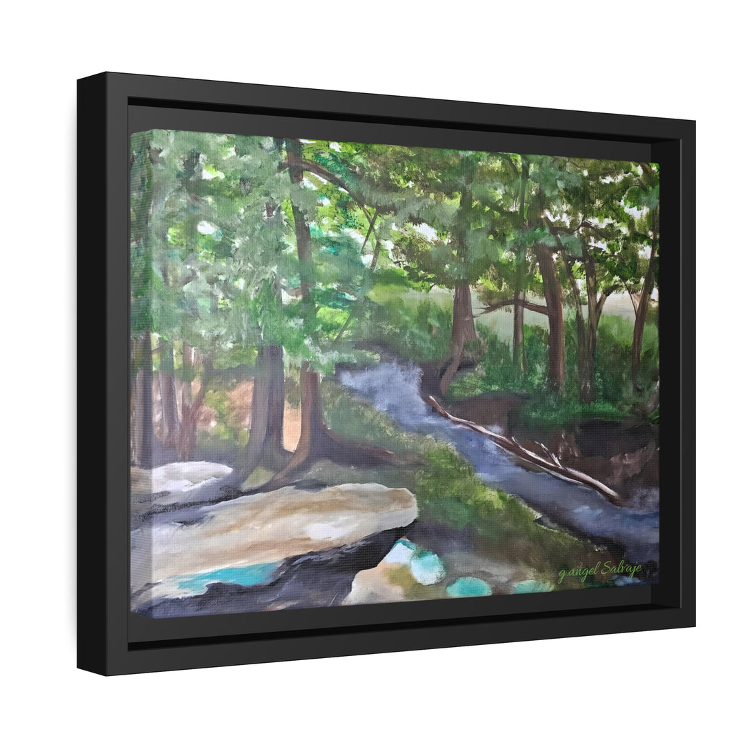 Rivers Within Matte Canvas, Black Frame