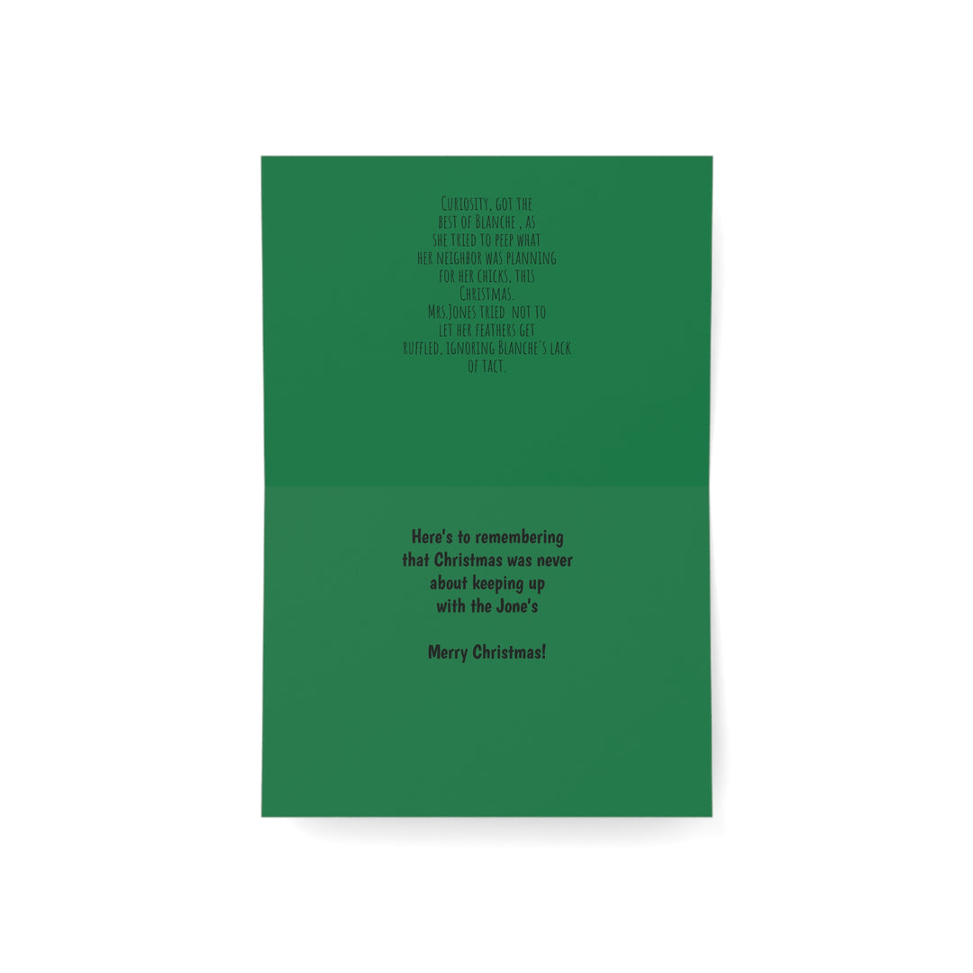 Funny Christmas Greeting Cards - Nosey Blanche and Helen Jones Christmas Design