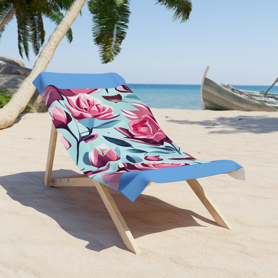 Roses are Pink  Beach Towel