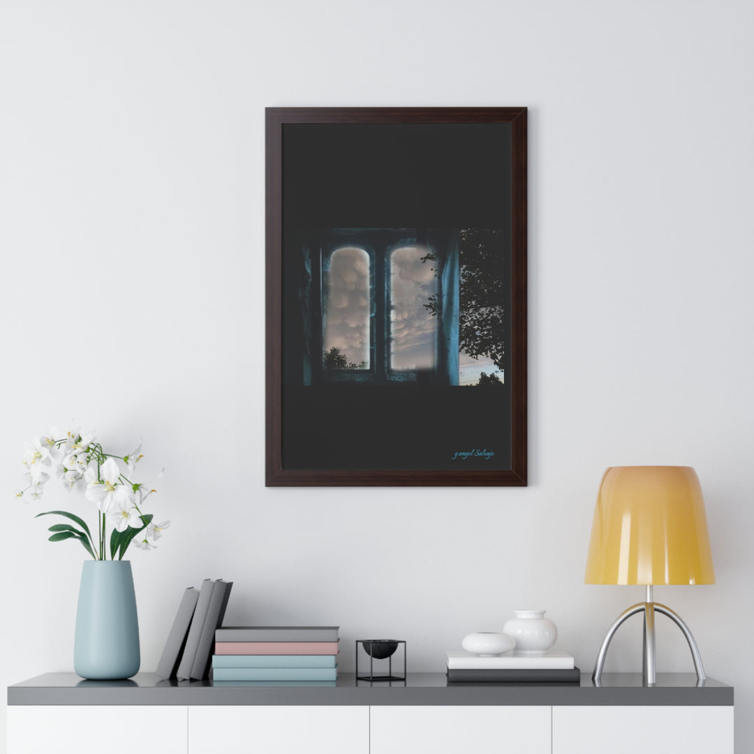Walk into the Sky Framed Vertical Poster