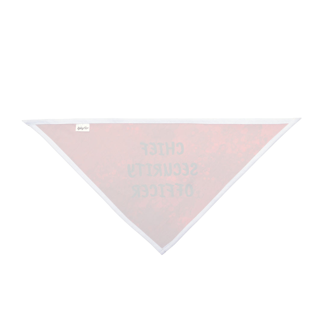 Chief Security Officer Pet Bandana