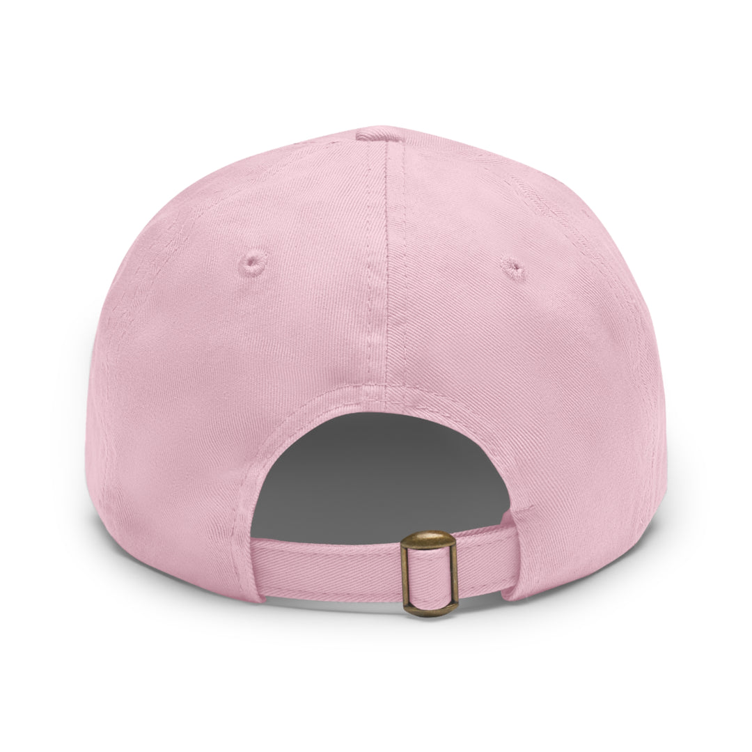 My Thinking Cap, Dad Hat with Leather Patch (Round)