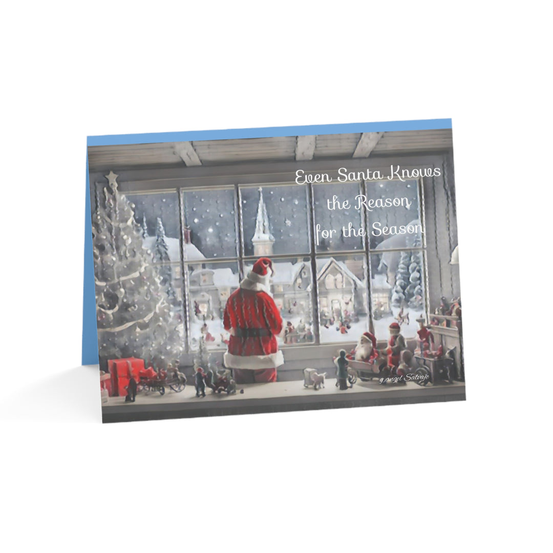 Santa Christmas Greeting Cards 1, 10, 30, 50 pcs
