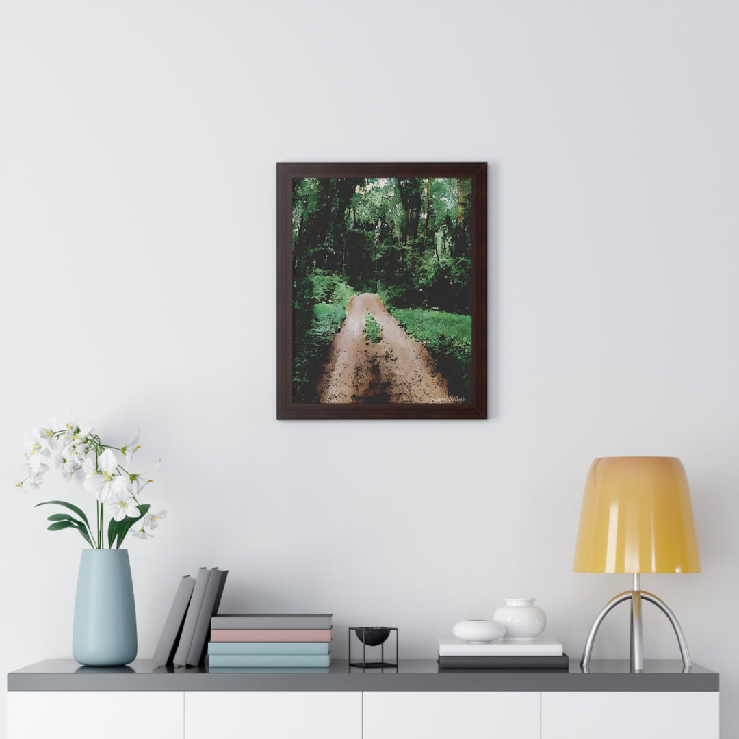 Life Viewed in Retrospect Framed Vertical Poster