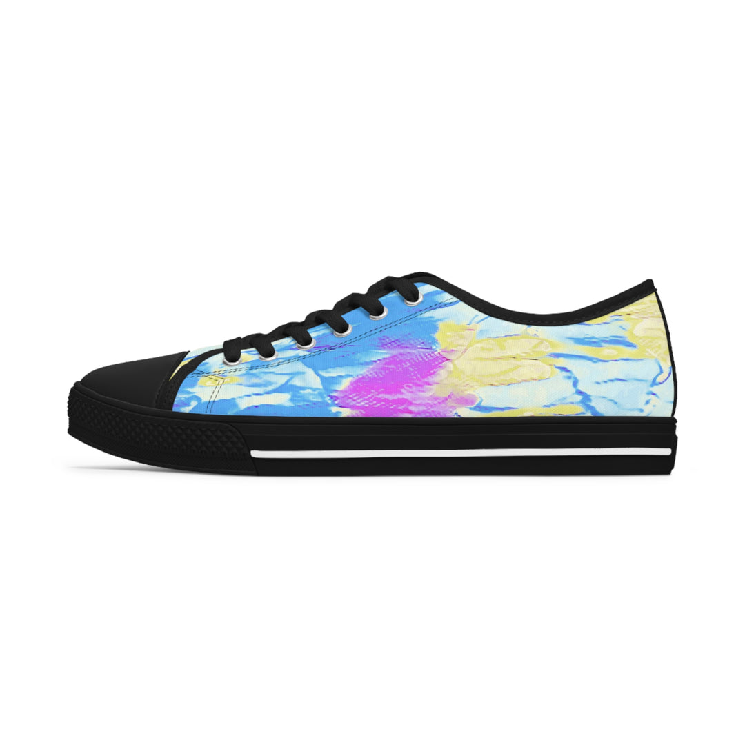 Retro tie dye style Women's Low Top Sneakers