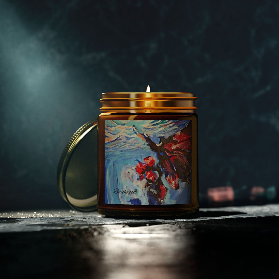 Scented Candle Beachwood Life's a Beach 4oz Coconut Apricot Wax