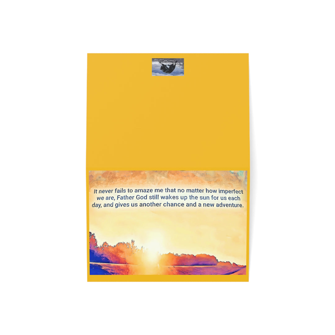 He Wakes Up the Sun,Inspirational Greeting Cards Set - 1, 10, 30, or 50pcs