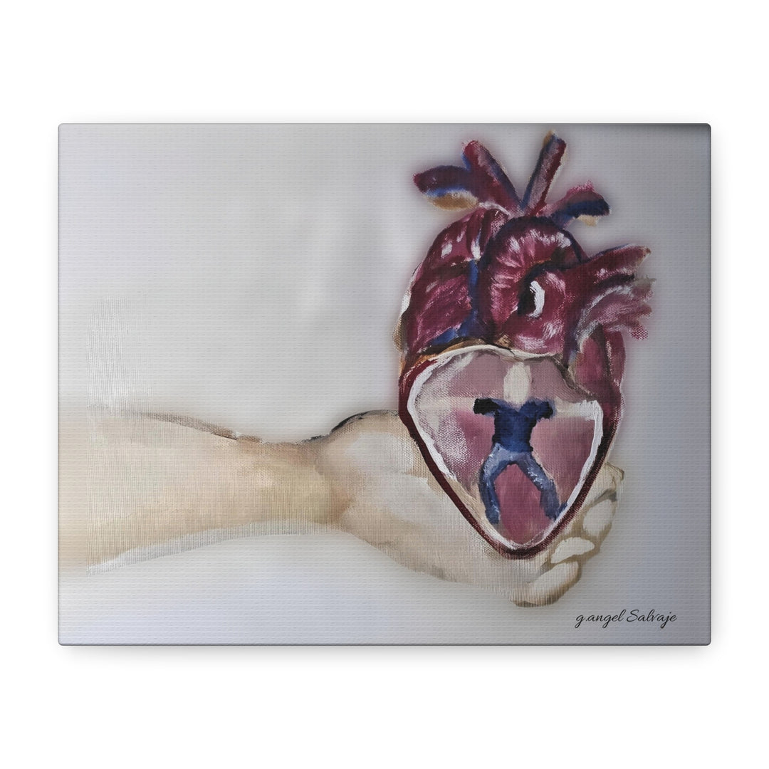 Canvas Print - Abiding Within:Extremely Whole Hearted Sleeves Painting by g angel Salvaje