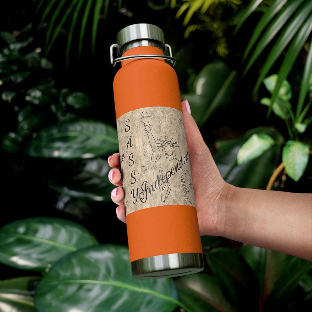 All Men Were Created Equal Copper Vacuum Insulated Bottle, 22oz
