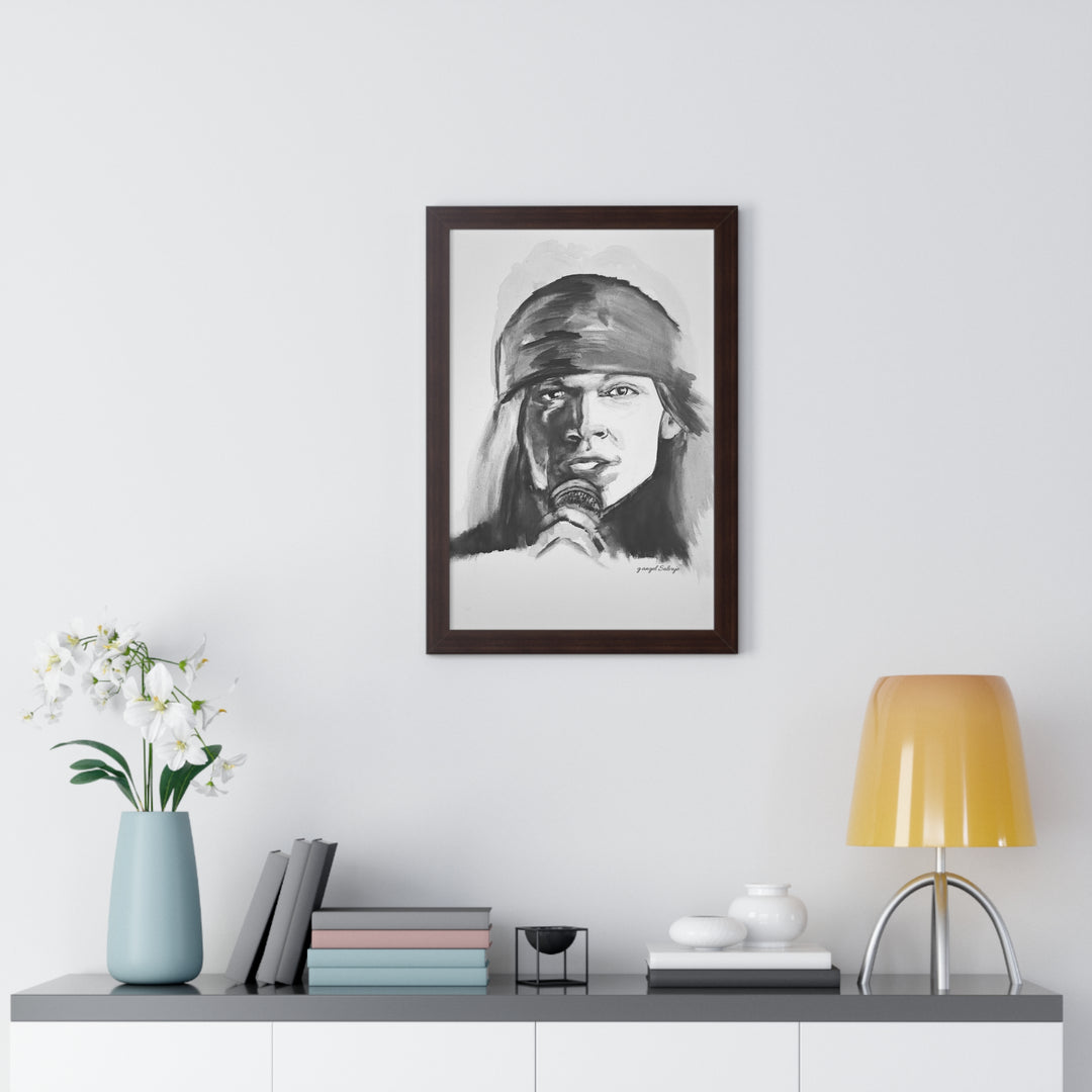 Axle Rose Vertical Poster