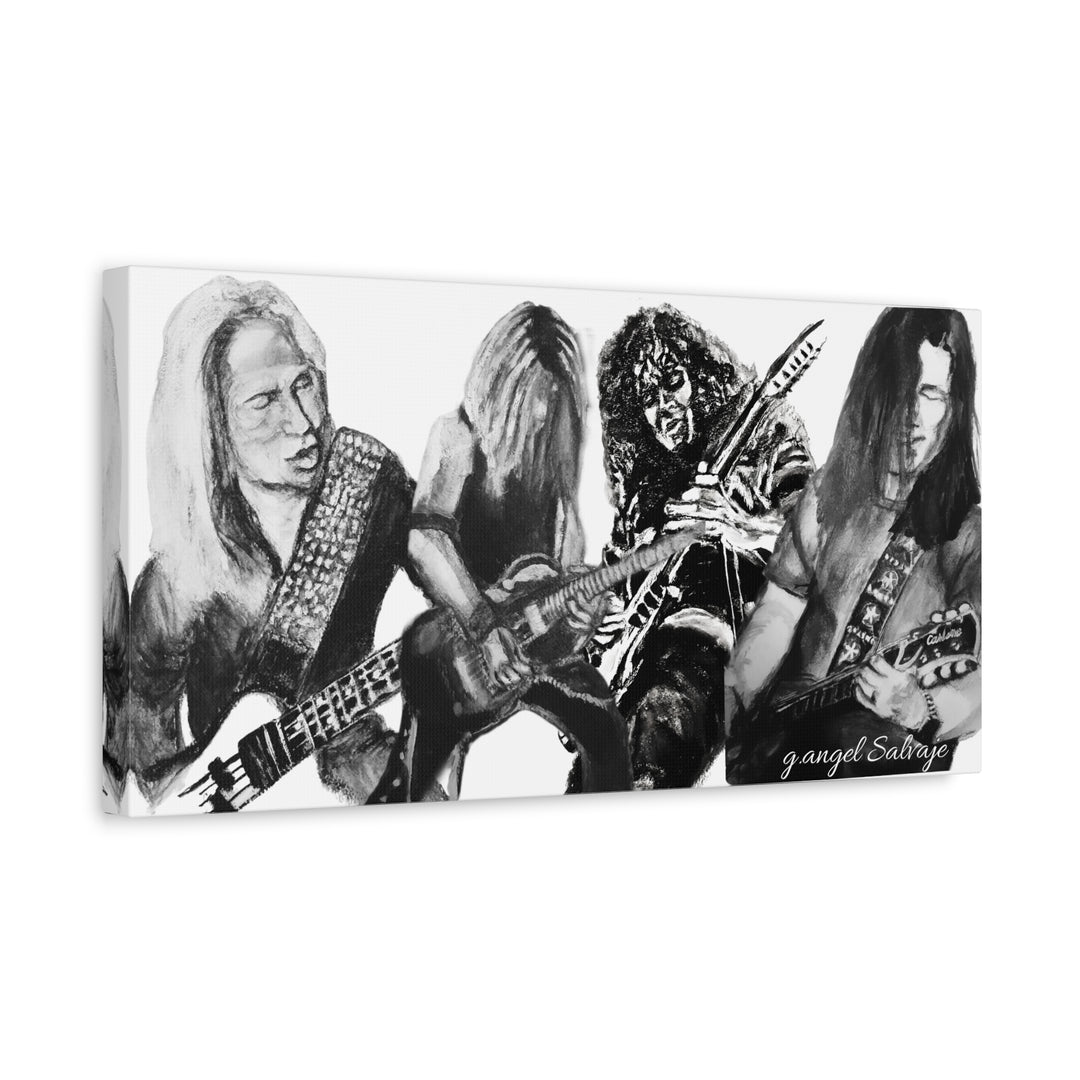 Canvas Print - Slaughter Band Mad About You painting Compilation g angel Salvaje
