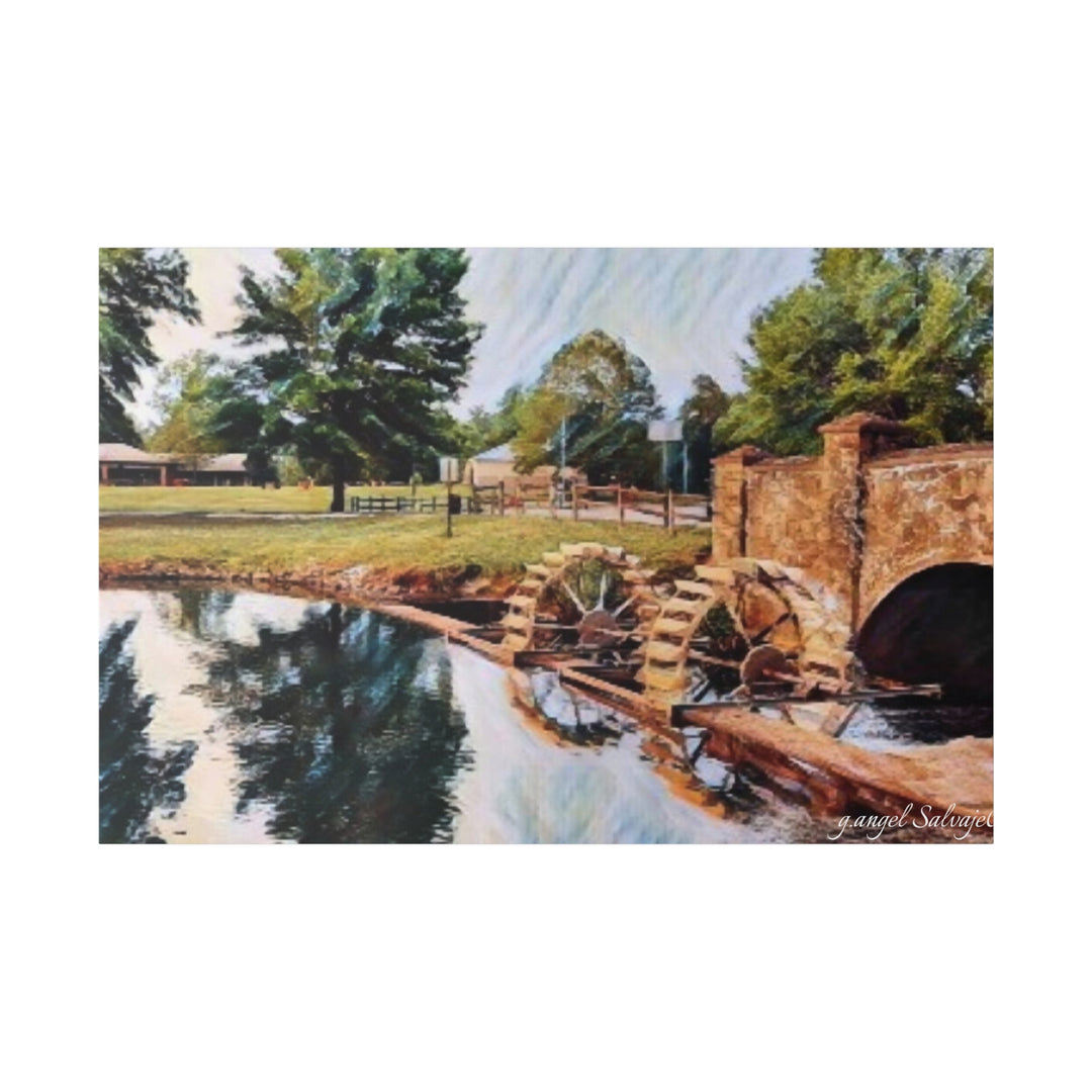 Water Under the Bridge, Spring Park Matte Canvas, Stretched, 0.75"