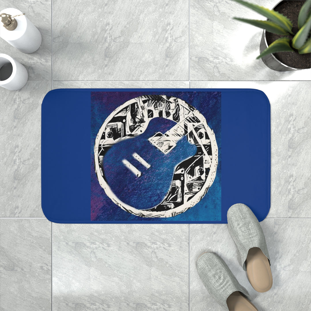 Guitar Galaxy Memory Foam Bath Mat