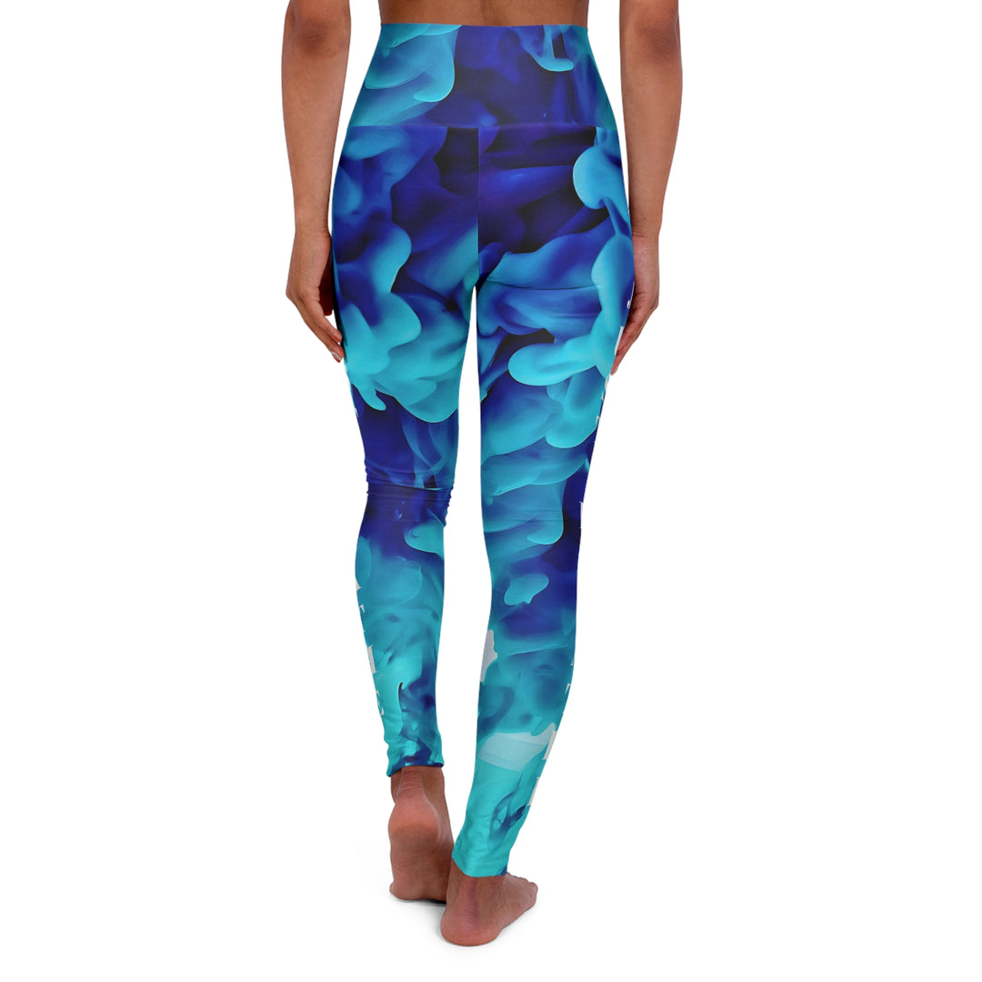Just Breathe,Respiratory Therapist High Waisted Yoga Leggings (AOP)