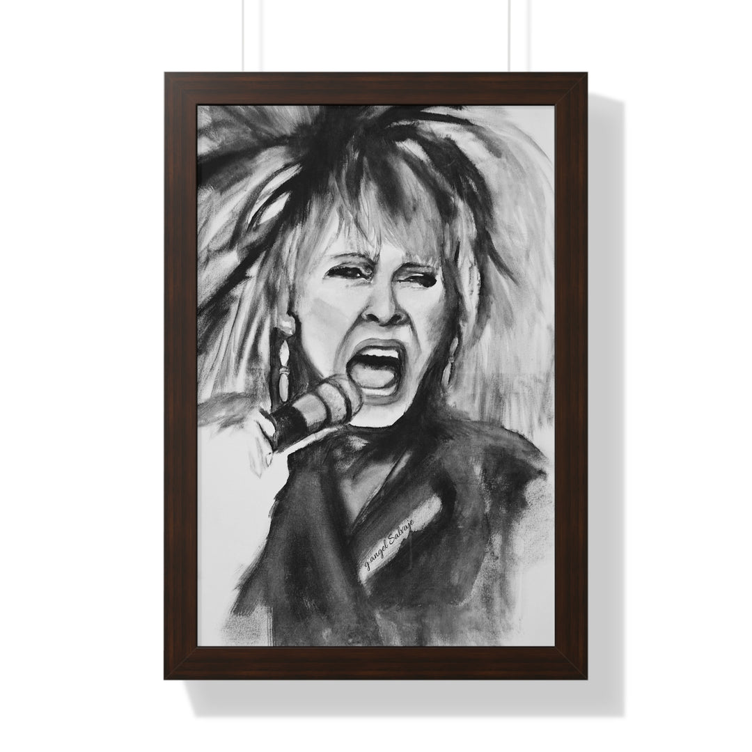 Tina Turner Framed Vertical Poster