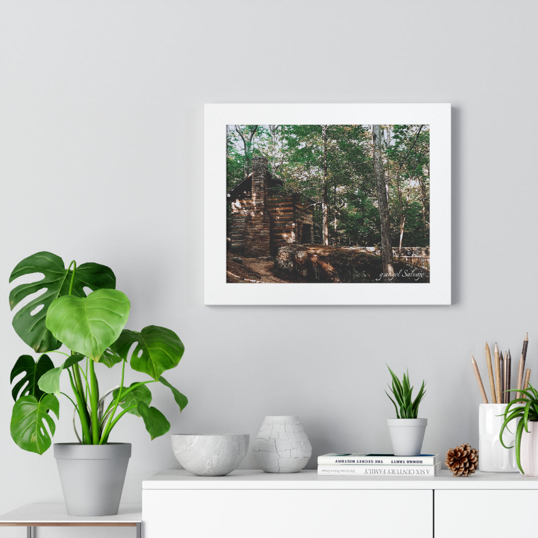 Just a Cabin in the Corner of Gloryland Framed Horizontal Poster