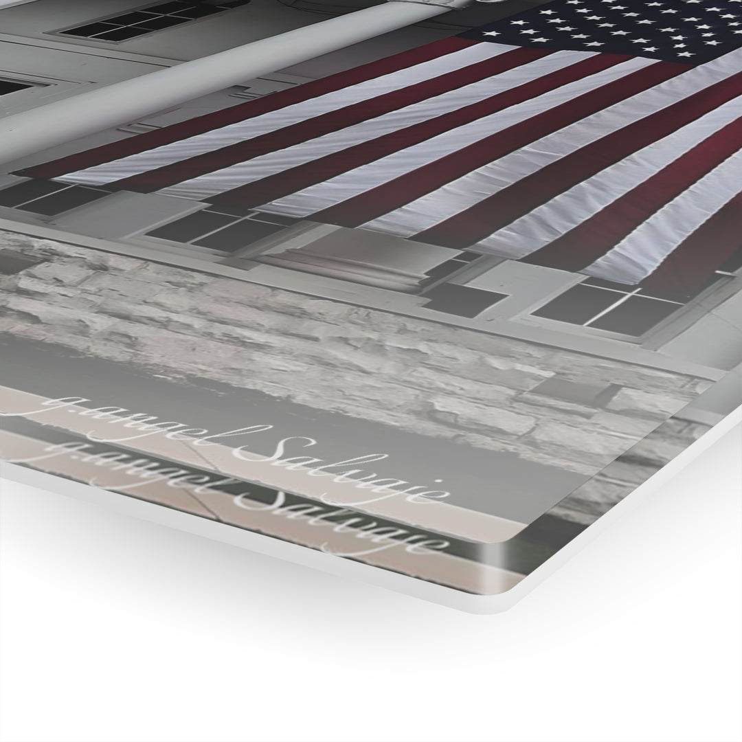 Old Glory on Courthouse Acrylic Prints