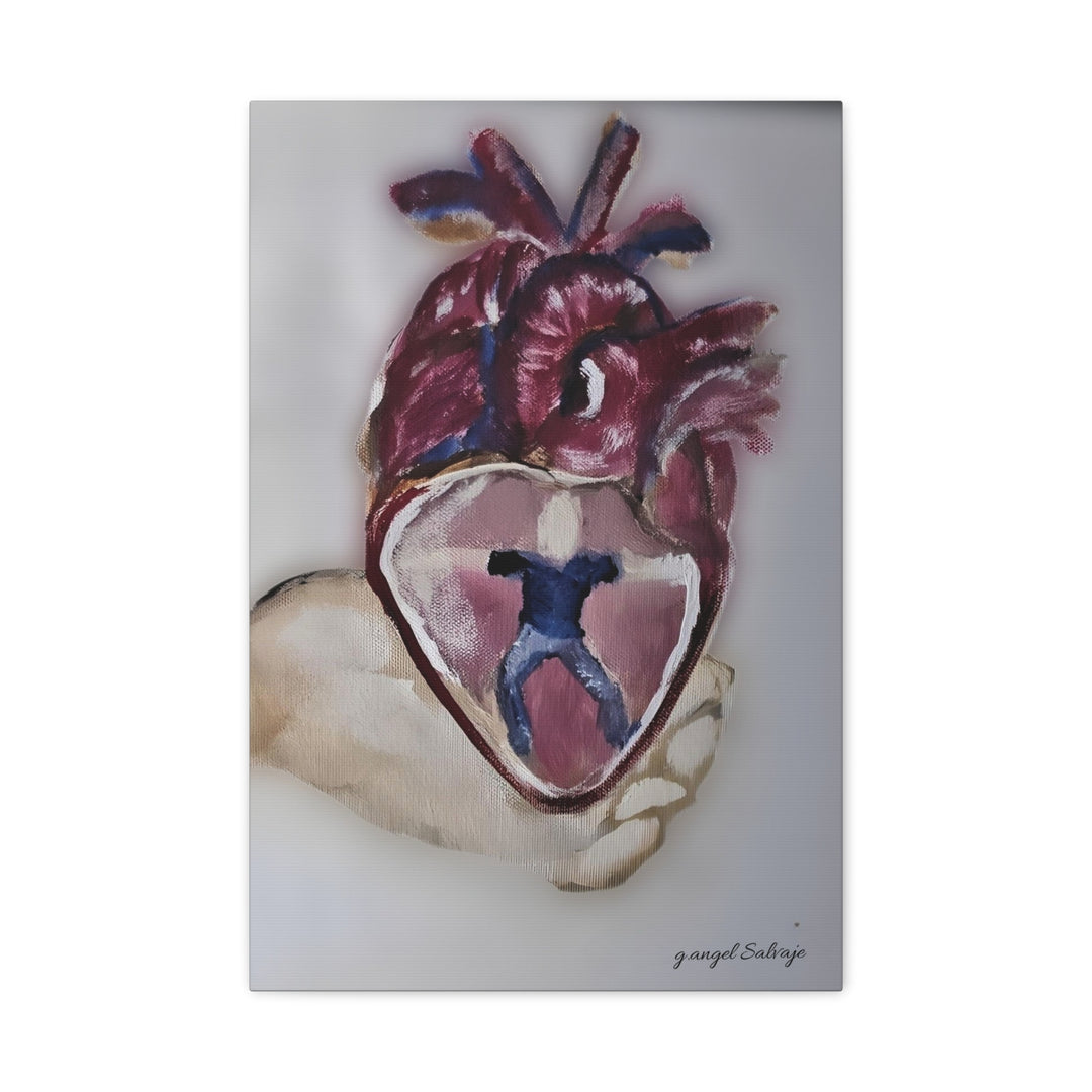 Canvas Print - Abiding Within:Extremely Whole Hearted Sleeves Painting by g angel Salvaje