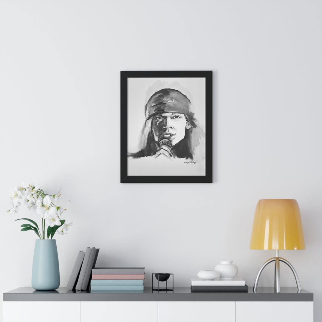 Axle Rose Vertical Poster