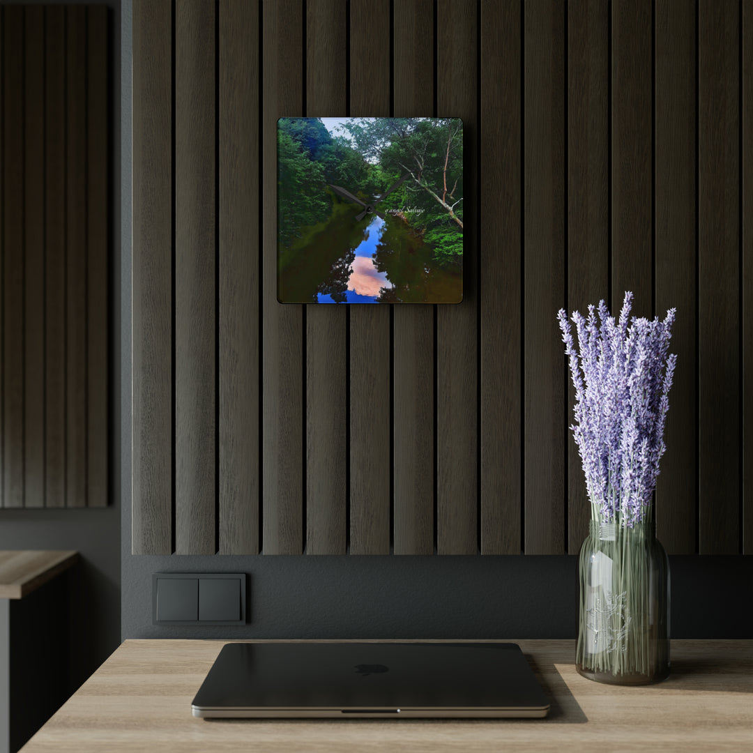 Heavenly Reflections Acrylic Wall Clock
