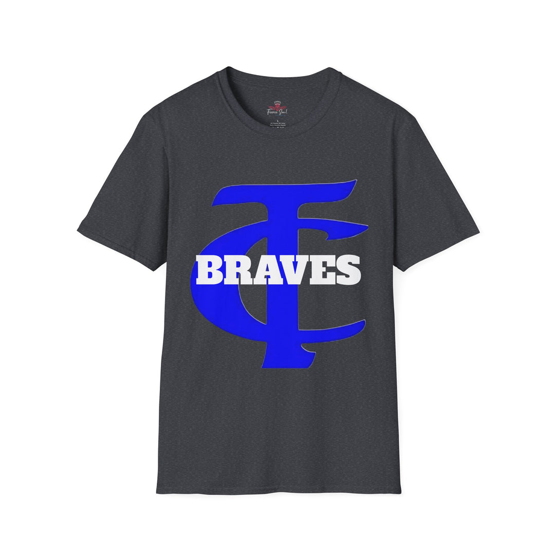 T-Shirt - Tishomingo County High School Braves Football Breast Cancer Awareness Pink Shirt