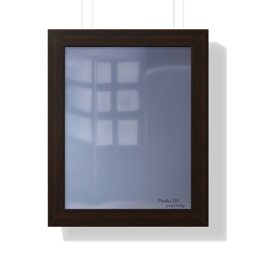 Psalms 119 Framed Vertical Poster