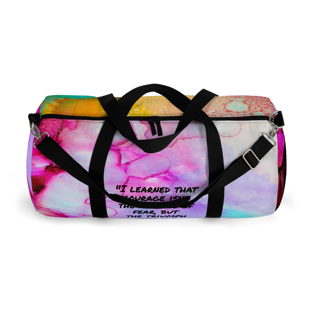 Courage according to Nelson Mandela Duffel Bag
