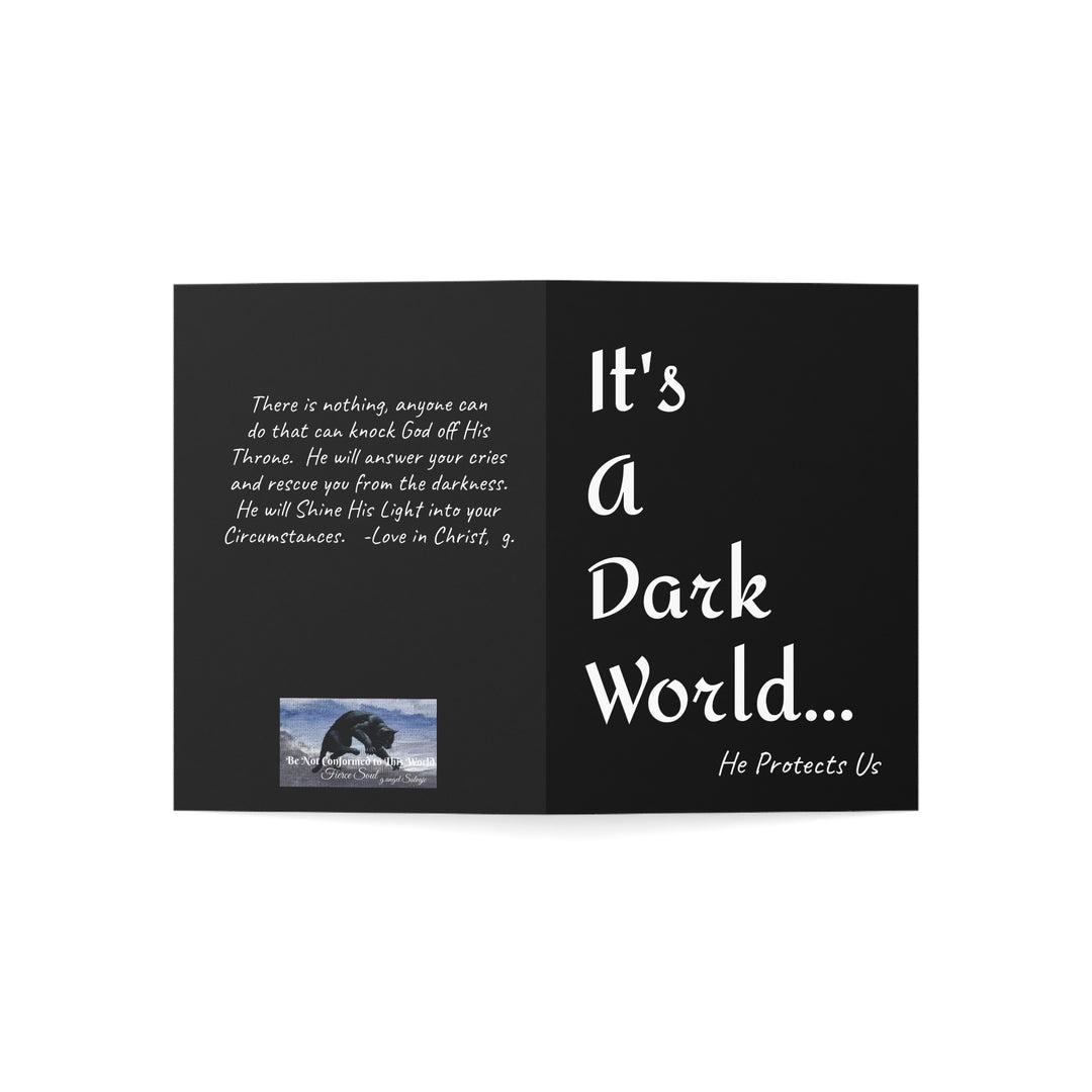 Encouragement Greeting Cards -  He Protects Us - Inspirational Set of 10, 30, or 50pcs